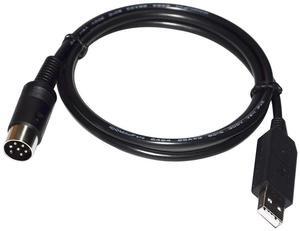 FTDI FT232RL USB TO UART TTL 6PIN DIN PLUG ADAPTER CAT PROGRAMMING CABLE FOR YAESU RADIO FRG-100 FRG-965 FRG-8800 FRG-9600 
3M Length