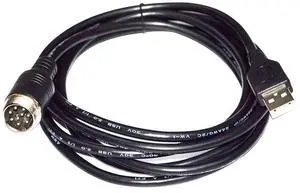 USB 2.0 TO 9-PIN 9DIN DIN-USB CABLE FOR THRUSTMASTER TH8A PARTNER TSSH MOD + HANDBRAKE DATA CABLE COMPUTER CONNECTION DATA KABLE 2M Length(2M Length)
