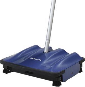 Carlisle Duo-Sweeper Brushless ABS Plastic Multi-Surface Floor Sweeper Blue, 9.25" Length x 9.65" Width x 2.76" Height | 1/Each