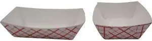 Southern Champion Southland Kraft Board Food Tray Red, White, 6 oz., 4.3" Length x 3.75" Width | 1000/Case