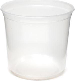 Fabri-Kal Pro-Kal Polypropylene Round Food Container Clear, 24 oz. | 500/Case