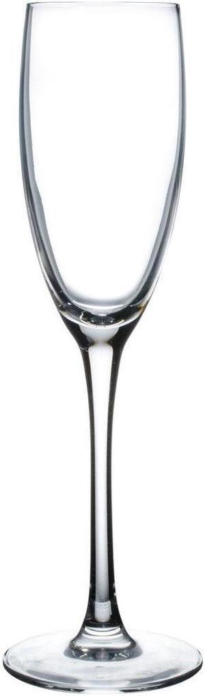 Cardinal Champagne Flute Glass Clear, Kwarx, 5.75 oz., 2" Top Diameter x 2.75" Bottom Diameter x 8.875" Height | 2 Dozen
