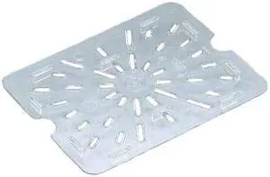 Cambro Camwear Polycarbonate Rectangle Food Box Drain Shelf Clear | 1 Each