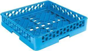 Carlisle OptiClean Full Size Flat Bowl Rack Blue, 19.75" Length x 19.75" Width x 4" Depth, Polypropylene | 1/Each