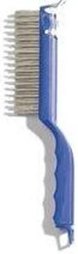 Carlisle Sparta Stainless Steel, Plastic Handle Scratch Brush, 1.25" Bristle Trim x  5.50" Brush Size x 11.5" Length | 1/Each