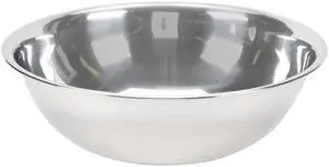 Vollrath Round Economy Mixing Bowl Silver, 8 qt., 13-1/2" Diameter x 5" Depth, Stainless Steel | Sold Individually
