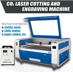 80W CO2 Laser Engraver Cutter Cutting Engraving Marking Machine 900mm× 600mm Ruida System