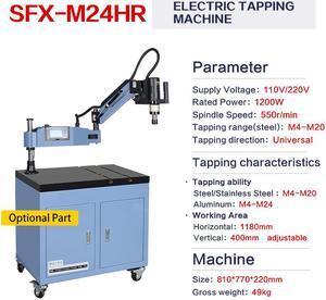 USA Stock Universal 360° Electric High Speed Tapping Drilling Machine Flexible Arm M4-M24 Tapping with ISO Chuck Holder