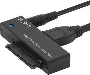 USB 3.0 to SATA Converter Adapter for 2.5 3.5 Inch Hard Drive Disk SSD HDD Power Adapter and USB 3.0 Cable Included
