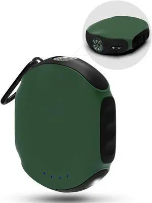 Waterproof Portable Charger 10000mAh Outdoor Power Bank One of The Smallest and Lightest Battery Pack LED Compass High-Speed ??Charge Compatible for iPhone Android -Green