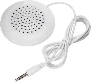 Mini Stereo Speaker,New DIY Pillow Speaker 3.5mm Mini Stereo Speaker,True HD and Unique Soft Sound Portable Speaker,Portable Plug in Speaker with 3.5mm Aux Audio Input,for MP3 Phone Portable CD