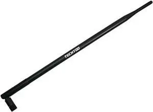 TECHTOO 9dBi Omni WiFi Antenna with RP-SMA Connector for Wireless Network Router/USB Adapter/PCI PCIe Cards/IP Camera/Wireless Range Extender(1-Pack)