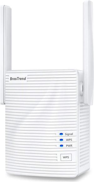 WiFi Extender AC1200 WiFi Booster and Signal Amplifier, 1200Mbps Dual Band WiFi Extender Signal Booster for Home Coverage Up to 1300 sq.ft. Internet Booster, WPS Easy Setup, Wall Plug Design