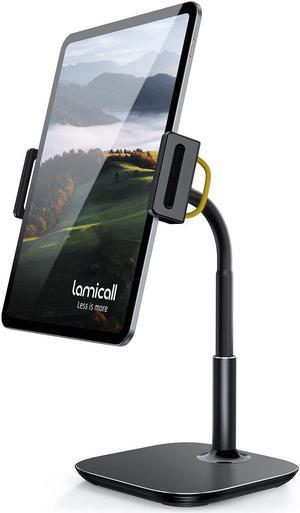 Tablet Stand Holder, Gooseneck Tablet Mount - Lamicall 360 Degree Rotating Adjustable Desktop Stand for 4.7"-12.9" iPhone, iPad Air Mini Pro, Kindle, Nexus, Galaxy Tab, eBook Reader - Black