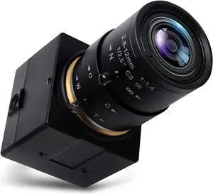 SVPRO USB Camera 1080P HD Webcam with Zoom Lens 2.8-12mm,Manual Focus Web Cam for Computer,H.264 Low Light Camera with Sony IMX323 Sensor for Streaming/Video Conference/Studio
