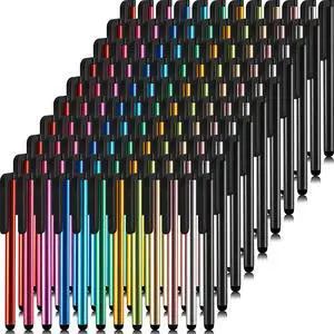 120 Pieces Stylus Pen Universal Capacitive Stylus Slim Digital Pen Compatible with iPad iPhone  Tablet Most Devices with Capacitive Touch Screen 12 Colors