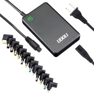 90W AC Universal Laptop Charger for HP Dell Toshiba IBM Lenovo Acer ASUS Samsung Sony Fujitsu Notebook Ultrabook DC Output 5V 9.5V 10.5V 18.5V 19V 19.5V 20V Power Adapter Supply Cord