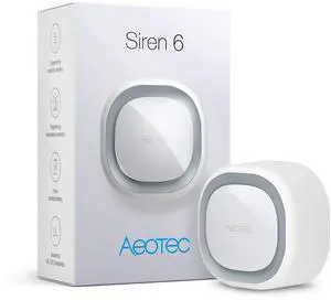 Siren 6, Z-Wave Plus S2 Enabled Zwave Siren Safety Speaker, Wall-Mounted Sound & Light Security Intruder Zwave Alarm with Backup Battery, 110dB Siren 6, Z-Wave Plus S2 Enabled Zwave Siren Safety Speaker, Wall-Mounted Sound & Light Security Intruder Zwave Alarm with Backup Battery, 110dB