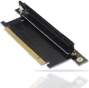 BUCIER Pci-E 16x Riser Card,PCI Express 3.0 16X Extension Cable 90 Degree High Speed Riser Card