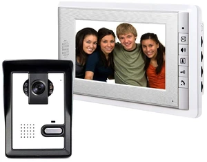 Wired Video Intercom System, 7 Inch Monitor Video Door Doorbell Kit 2-way Intercom, Door Monitoring, Metal Panel Camera Unlock, Night Vision, Home Security Systems for Villa Home Apartment Wired Video Intercom System, 7 Inch Monitor Video Door Doorbell Kit 2-way Intercom, Door Monitoring, Metal Panel Camera Unlock, Night Vision, Home Security Systems for Villa Home Apartment