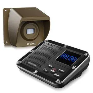 Wireless Driveway Alarm 1800 Feet Long Range Motion Sensor Alert System Driveway Detector for Home with 1800mAh Rechargeable Battery (1&1-Brown) Wireless Driveway Alarm 1800 Feet Long Range Motion Sensor Alert System Driveway Detector for Home with 1800mAh Rechargeable Battery (1&1-Brown)