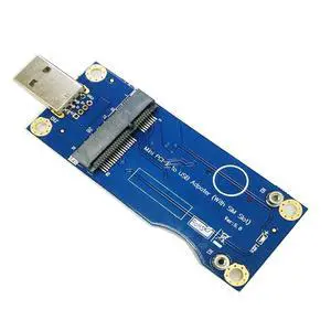 BUCIER Mini PCI-E to USB Adapter with SIM Card Slot for WWAN/LTE Module (Industrial-Grade)