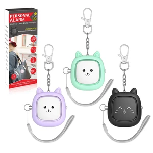 Personal Safety Alarm, 3 Pack Loud 130dB Siren Emergency Panic Alarm with LED Light, Easy Pull Pin Keychain Self-Defense Security Alarm for Women, Seniors, Kids Personal Safety Alarm, 3 Pack Loud 130dB Siren Emergency Panic Alarm with LED Light, Easy Pull Pin Keychain Self-Defense Security Alarm for Women, Seniors, Kids