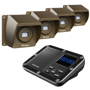 Wireless Driveway Alarm 1800 Feet Long Range Motion Sensor Alert System Driveway Detector for Home with 1800mAh Rechargeable Battery (1&4-Brown) Wireless Driveway Alarm 1800 Feet Long Range Motion Sensor Alert System Driveway Detector for Home with 1800mAh Rechargeable Battery (1&4-Brown)