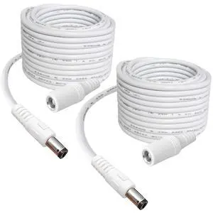 2-Pack 13ft DC Power Extension Cable,5.5mm x 2.1mm Extension Cord,12v Extension Cord for Security Camera CCTV IP,Router,LED Strip,5V 9V 24V 12 Volt Male to Female Plug Supply Adapter Power Cord 2-Pack 13ft DC Power Extension Cable,5.5mm x 2.1mm Extension Cord,12v Extension Cord for Security Camera CCTV IP,Router,LED Strip,5V 9V 24V 12 Volt Male to Female Plug Supply Adapter Power Cord