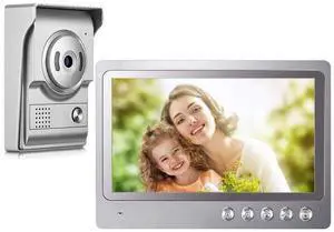 Video Intercom System,9inch Monitor for Video Doorbell Wired,Doorbell with Camera and Monitor Support Night Vision,Unlocking,Monitoring,Dual-Way for Villa Home Office Apartment