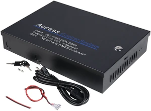 UHPPOTE Access Control Power Supply Box 12V Output for Wiegand Board Panel | Input Voltage 110VAC, Lockable Metal Cabinet Enclosure UHPPOTE Access Control Power Supply Box 12V Output for Wiegand Board Panel | Input Voltage 110VAC, Lockable Metal Cabinet Enclosure