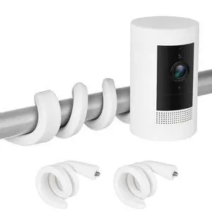 2Pack Flexible Twist Mount for Stick Up Cam & Outdoor Cam Plus, Flexible Gooseneck Mounting Bracket to Attach Your Camera Anywhere with No Tools - White 2Pack Flexible Twist Mount for Stick Up Cam & Outdoor Cam Plus, Flexible Gooseneck Mounting Bracket to Attach Your Camera Anywhere with No Tools - White