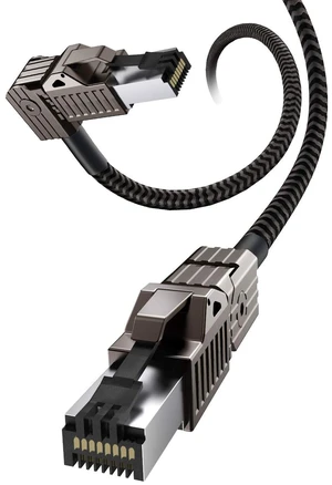 CAT8 Ethernet Cable, Hagibis 360° LAN Network Cable with Zinc Alloy RJ45, Braided 24AWG 40Gbps 2000Mhz Patch Cord High Speed for Gaming, PS4, Xbox, Modem, Router, PC, Laptop CAT8 Ethernet Cable, Hagibis 360° LAN Network Cable with Zinc Alloy RJ45, Braided 24AWG 40Gbps 2000Mhz Patch Cord High Speed for Gaming, PS4, Xbox, Modem, Router, PC, Laptop