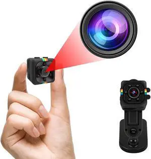 Spy Camera 1080P Hidden Cameras WiFi - Small HD Nanny Cam with Night Vision and Motion Detection - Small Covert Security Camera for Home/Car/Indoor/Outdoor(Spy Camera)