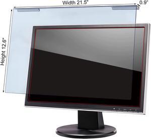 24 Inch Blue Light Screen Protector, Blocks Harmful Blue Light and Anti-UV, Bubble Free Computer Screen Blue Light Blocker, Widescreen Monitor Frame Hanging Type (W 21.5" × H 12.6",16:9)