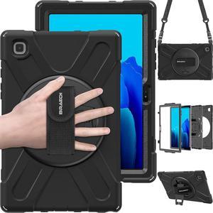 Galaxy Tab A7 10.4 Case 2020, Heavy Duty Shockproof Kids Case with Hand Strap, Rotating Kickstand, Carrying Shoulder Strap for Samsung Galaxy Tab A7 10.4 Inch 2020 Model SM-T500 SM-T505 -Black