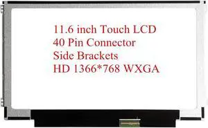 NUOLAISUN B116XAK01.1 01.2 11.6" HD 1366x768 LCD Display Touch Screen Panel with 40 Pin Connector for HP Chromebook 11 11A G6 EE G8 EE Touch 11 G7 EE 11MK G9 EE Touch L92828-001