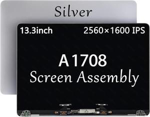 A1706 A1708 Screen Replacement for MacBook Pro A1706 A1708 EMC 3071 EMC 3163 EMC 3164 Full LCD LED Screen Assembly Display MLH12 MQ012 MNQF2 MPXV2 Silver