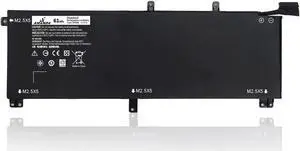 Amanda New TOTRM Battery 11.1V 61WH Compatible with Dell XPS 15 9530 Precision M3800 245RR 0H76MY H76MV 07D1WJ 7D1WJ Y758W 6cell