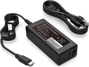 65W 45W Universal Chromebook Charger USB C for  Thinkpad/Yoga/Chromebook ADLX65YDC2Afor  Chromebook 3100 Latitude 5420 XPS Series HP    Type C Power Cord 1