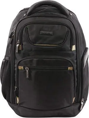 Hayes Laptop Backpack, Black/Gold, 18 Inch Hayes Laptop Backpack, Black/Gold, 18 Inch