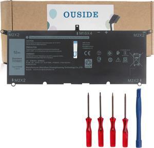 OUSIDE DXGH8 Laptop Battery Compatible with Dell XPS 13 9370 9380 0H754V FHD 13-9370-D1705S Series Notebook G8VCF P82G H754V 0H754V P82G001 7.6V 6500mAh 4-Cell