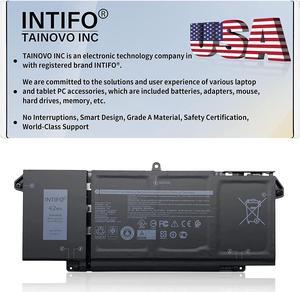 INTIFO 42Wh 9JM71 Laptop Battery Compatible with Dell Latitude 5320 7320 7420 7520 Series Notebook 7FMXV TN2GY 4M1JN 1PP63 HDGJ8 MHR4G [11.4V 42Wh 3-Cell]
