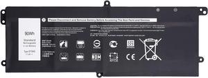 Duotipa New DT9XG Laptop Battery Compatible with Dell Alienware Area-51m R1 R2 D1968W D1968B D1969PW D1733B D1746W D1735DB D1733PB D1766W D1748DW D1746B D1766B D1741DB Series 07PWKV 0KJYFY