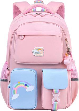 HIPOTUO Unicorn Backpack Cute Laptop Backpacks Casual Durable Lightweight Travel Bags Medium