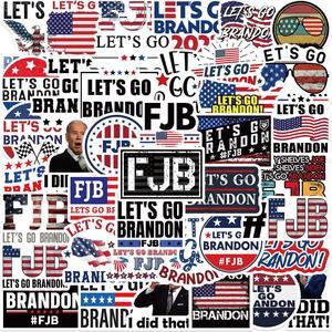  50Pcs Lets Go Brandon Sticker Funny Sticker Meme To