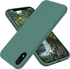 OTOFLY iPhone XR Case, Military Grade Drop Protection, Premium Soft Liquid Silicone Rubber Full-Body Protective Bumper Case for iPhone XR 6.1 inch (Pine Green)