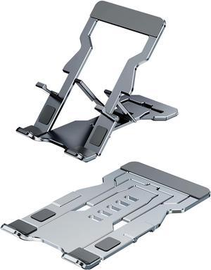 Phone Stand for Desk, Adjustable Cell Phone Stands, Foldable Metal Phone Stands for All Smartphone