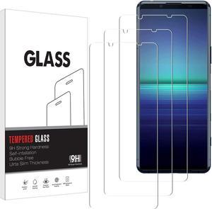 KELOLIN 3 Pack Screen Protector for Sony Xperia 5 II Easy to Install HD AntiScratch AntiFingerprint NoBubble Tempered Glass Screen Protector Compatible with Sony Xperia 5 II