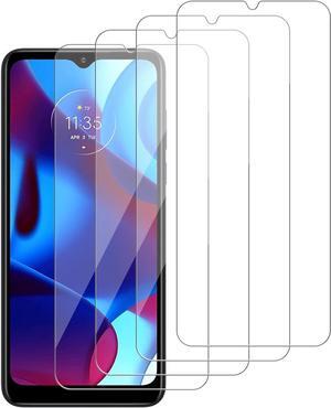 [4 Pack] Glass Screen Protector Compatible for Motorola Moto G Pure[9H Hardness] HD Screen Tempered Glass, Easy Install[Case Friendly] 2.5D Edge